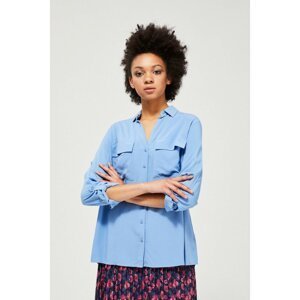 Shirt with pockets - blue