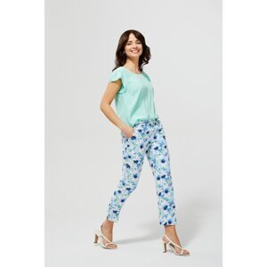 Cigarillo trousers with flowers