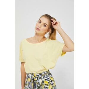 Yellow blouse with a neckline