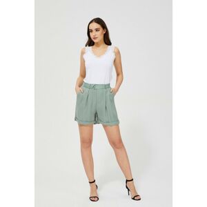 Viscose shorts with a belt