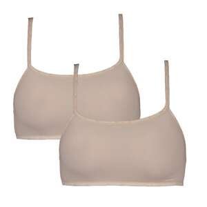 2PACK Women's bra CK ONE brown (QD3806E-7NS)