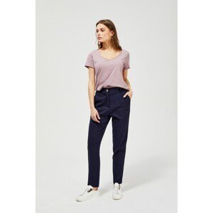Chino trousers with lyocell - navy blue