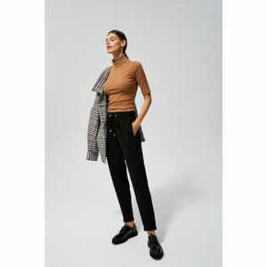 Pants with an elastic waist - black