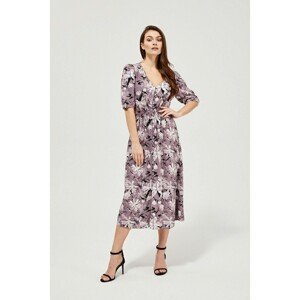 Viscose dress with flowers
