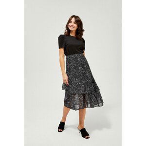 Chiffon skirt with a frill