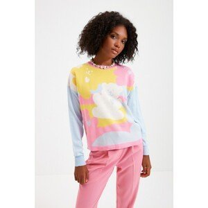 Trendyol Multicolor Jacquard Crew Neck Knitwear Sweater