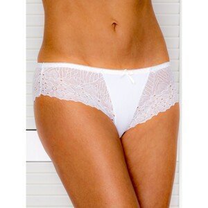 Women's white panties with a bow