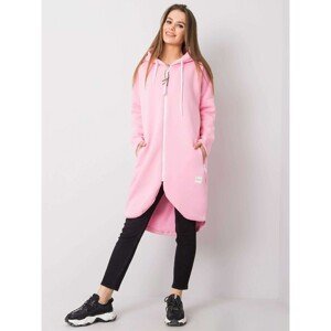 Pink long hoodie