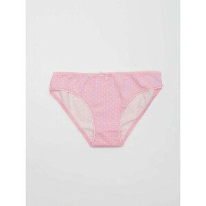 Pink women's panties with polka dots