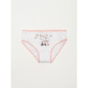 White and peach girls' panties