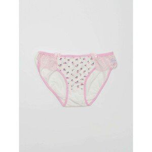 Ecru women's underpants with print