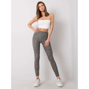 RUE PARIS Dark gray women's leggings