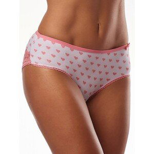 Women's briefs with pink heart print