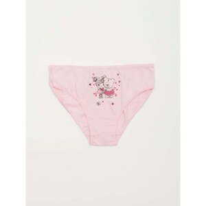 Pink girls' panties with a print
