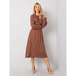 RUE PARIS Women's dark brown dress