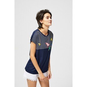 Origami blouse - navy blue
