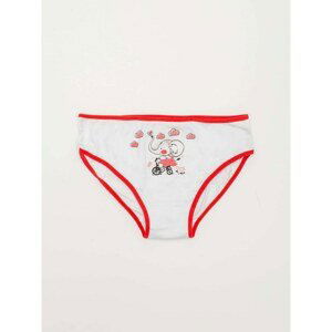 White and red girls' panties