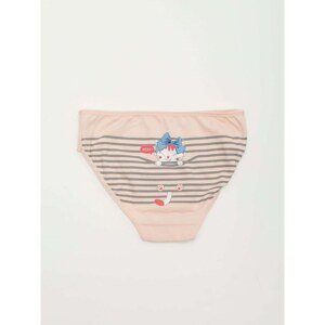Peach-colored panties for a girl with a print