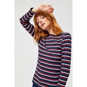 Striped blouse - navy blue