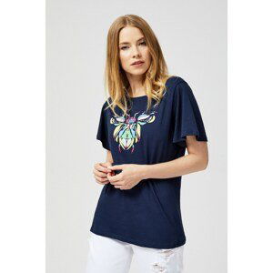 Cotton T-shirt with a print