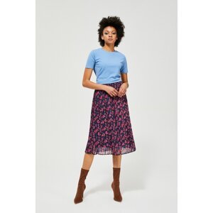 Pleated floral skirt