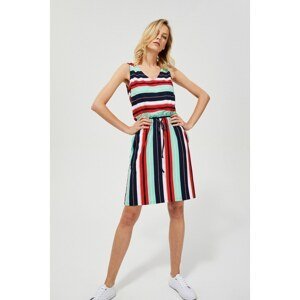 Knitted dress with stripes