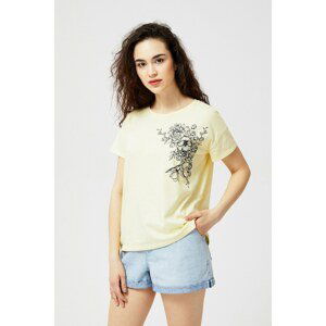 Oversize cotton blouse - yellow