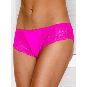 Women's dark pink panties with a bow