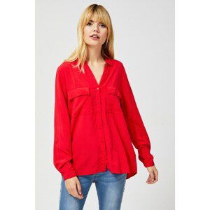 Shirt with pockets - red