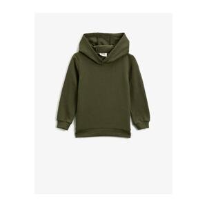 Koton Hooded Basic Long Sleeve Sweatshirt