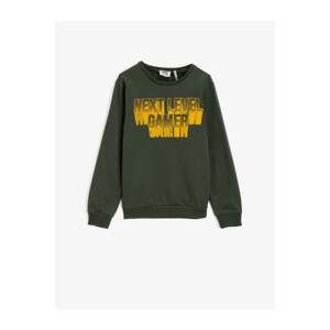 Koton Boy Green Long Sleeve Sweatshirt