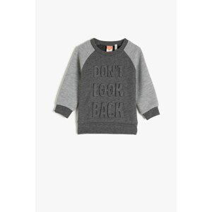 Koton Anthracite Baby Boy Sweatshirt