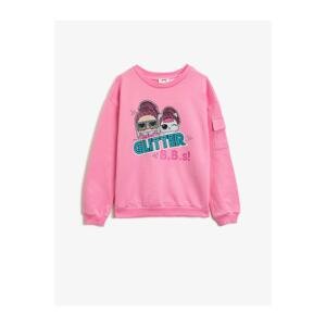 Koton Lol Suprise Licensed Printed Cotton Crew Neck Sweatshirt