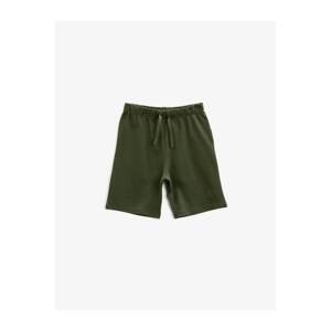 Koton Boy Green Waistband Cotton Shorts