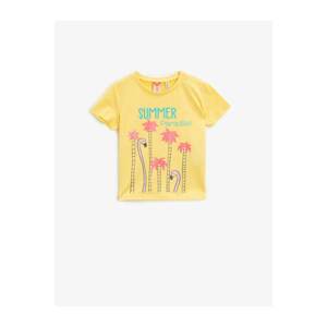 Koton T-Shirt - Yellow - Regular