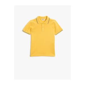 Koton Polo Neck T-Shirt Basic Short Sleeve Cotton