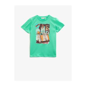 Koton Boys' Mint Short Sleeve Cotton T-Shirt