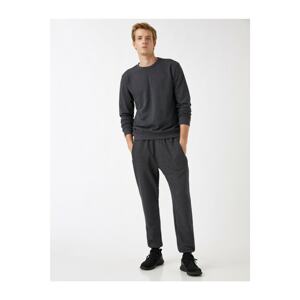 Koton Men's Anthracite Basic Sweatpants