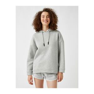 Koton Hooded Sweatshirt Lacing Detail