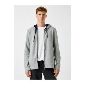Koton Hooded Sweatshirt Zipper