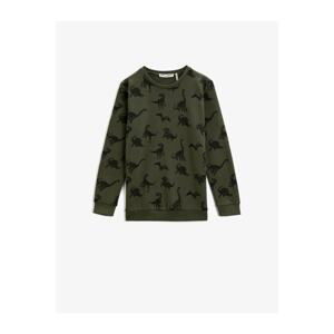 Koton Printed Sweatshirt Cotton Crew Neck