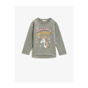 Koton Girls Gray Sweatshirts