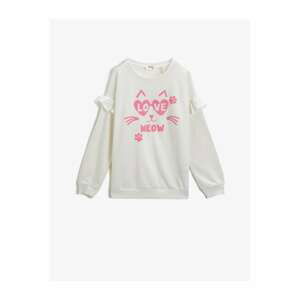 Koton Girls Ecru Sweatshirts