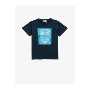 Koton Boy Printed T-Shirt Crew Neck Cotton