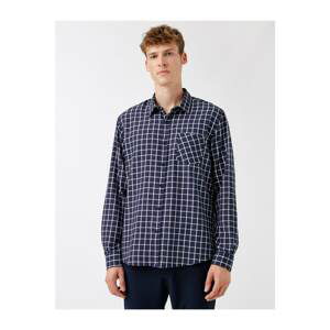 Koton Men's White Plaid Check Shirt