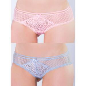 Women's lace openwork panties set of 2