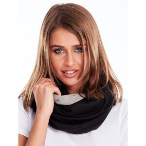 Black scarf with stars