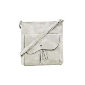 Ladies' gray bag made of ecological leather