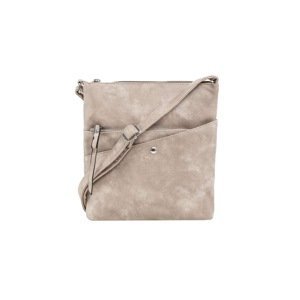 Dark beige bag made of ecological leather with pockets