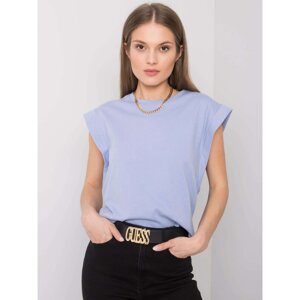 Blue cotton T-shirt Kayla RUE PARIS